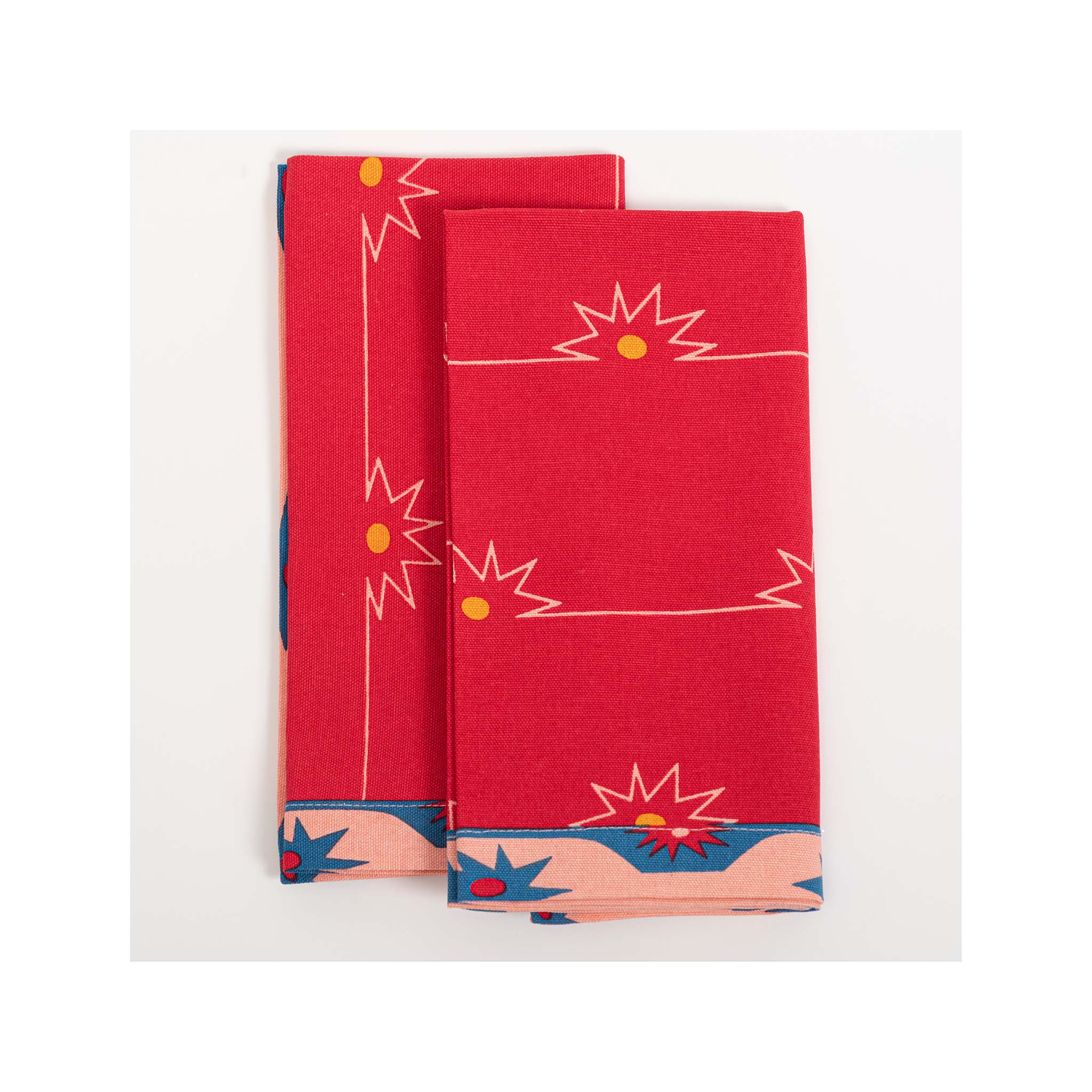 Mojito Red Napkins (Set of 4)