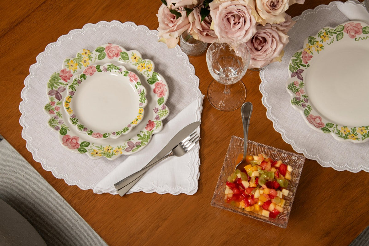 Flores Dessert Plate (Set of 2) - Isla Capricho Homeware