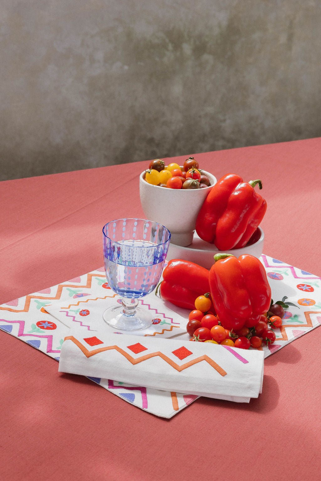 Tropical ZigZag Cotton Placemats (Set of 4) | Isla Capricho