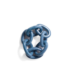 Blue resin napkin ring 