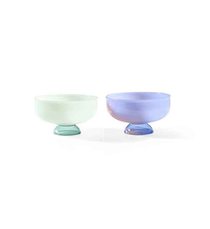 Lagoon Glass Bowls - Small (Set of 2) - Isla Capricho Homeware