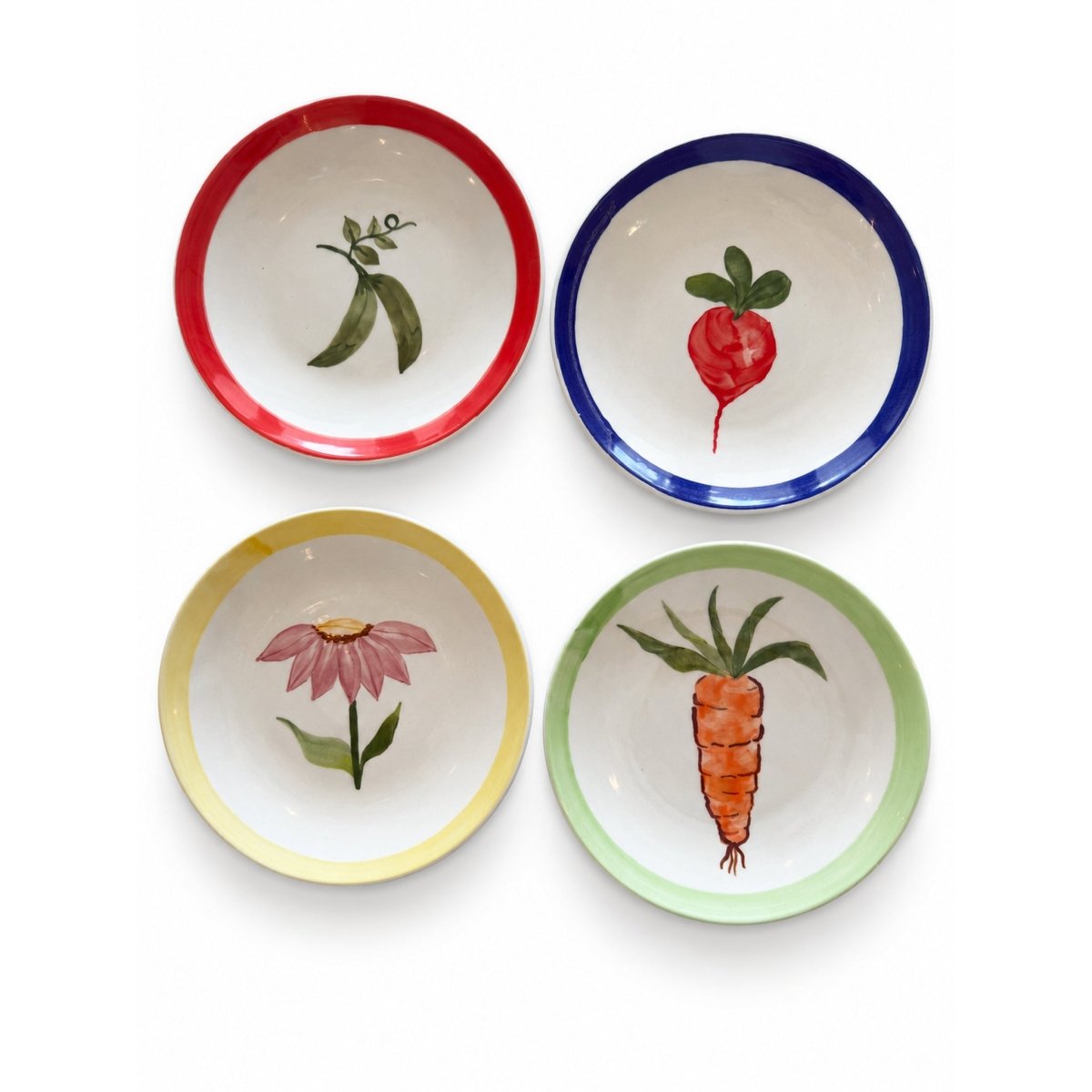 Huerta Dessert Plates (Set of 4) - Isla Capricho Homeware
